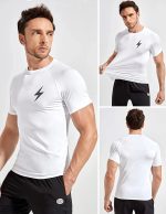 5 Pack Men’s Active Quick Dry Crew Neck T Shirts | Athletic Running Gym Workout Short Sleeve Tee Tops Bulk